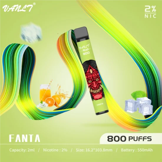 Vanlt Plus Vape monouso Prezzo di fabbrica di vendita caldo direttamente 2% Penna Vape monouso con sale alla nicotina 800 sbuffi Vape monouso Elektronič Ka Cigareta