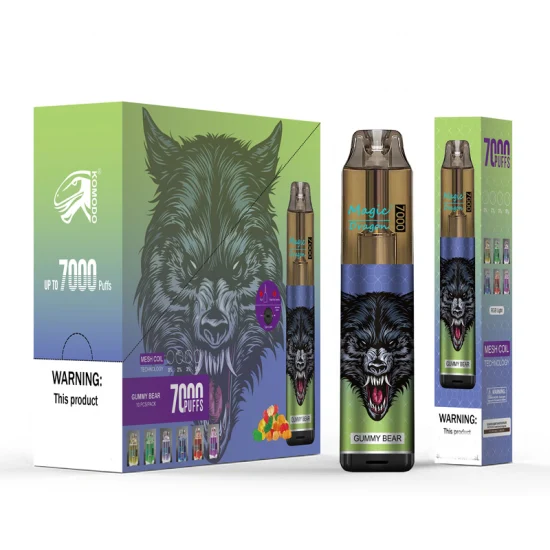 Magic Dragon 7000 Puffs Vape Pen usa e getta 850mAh Tipo C Sigaretta elettronica ricaricabile Pod preriempito da 16 ml