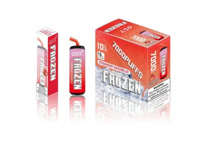 Prodotto caldo USA Oly Frozen 7000 Puffs 16ml Batteria ricaricabile preriempita E Penna per sigaretta Vape monouso all'ingrosso